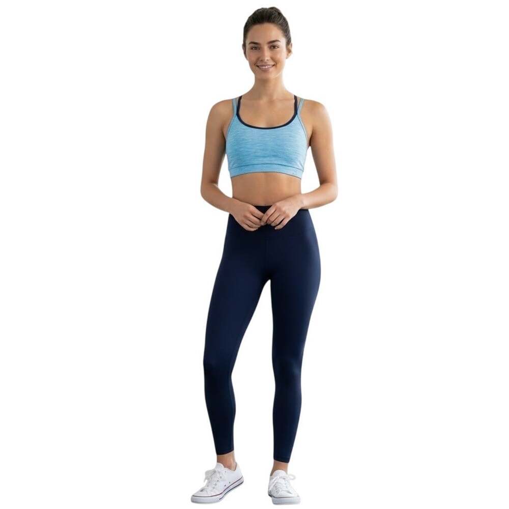 Fourlaps Women's River Blue Space Dye Vitality Sports Bra Size S NWT